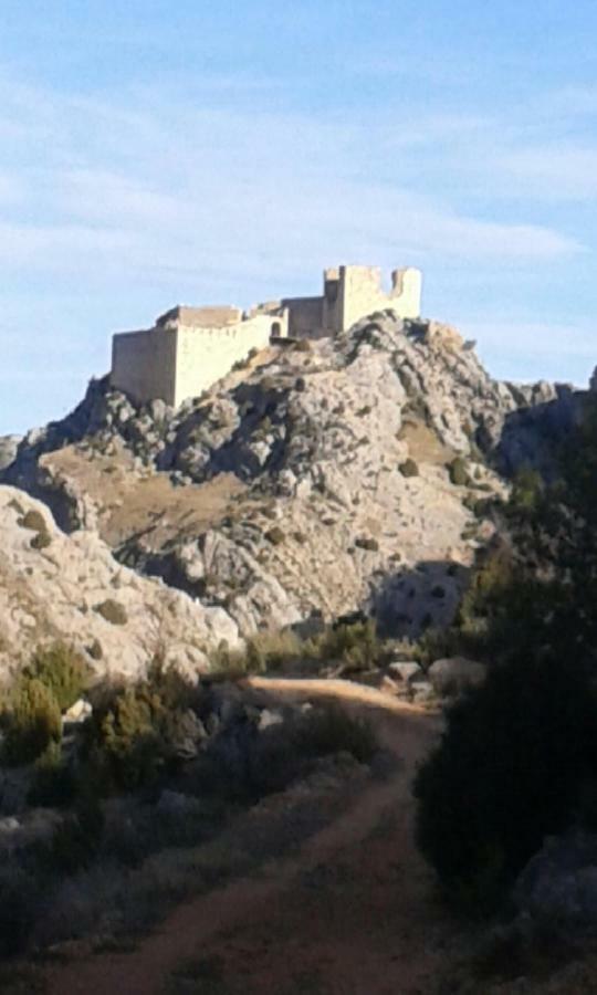 Gasthaus La Troya Castellote Exterior foto